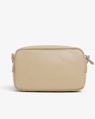 Vertical Leather Monogram Satchel