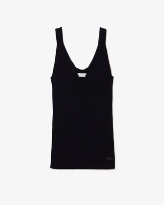 Women's Lacoste Seamless Ribbed Knit Tank Top
