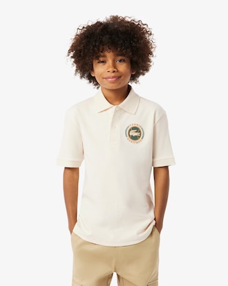 Boys' Lacoste Badge Interlock Polo
