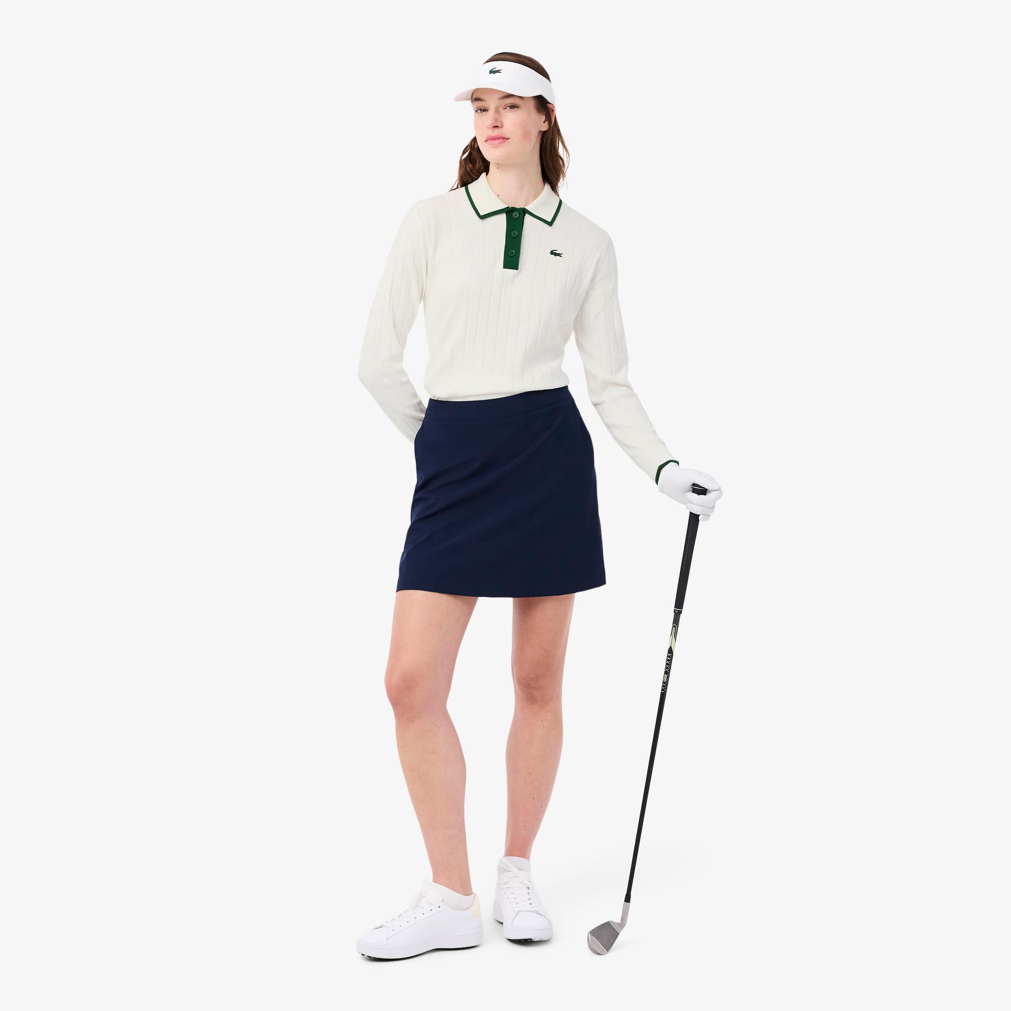 Women's Polo Collar Stretch Golf Sweater - Sweaters & Sweatshirts