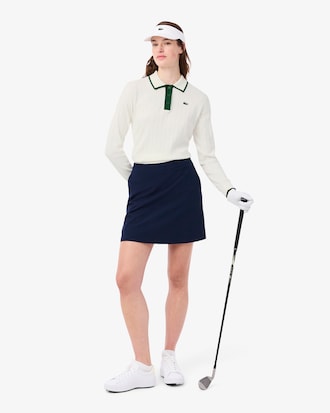 Women's Polo Collar Stretch Golf Sweater