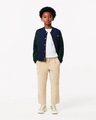 Kids' Argyle Print Cotton T-Shirt