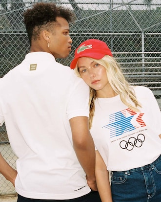 Men's Olympic Heritage Collection By Lacoste Crew Neck T-shirt