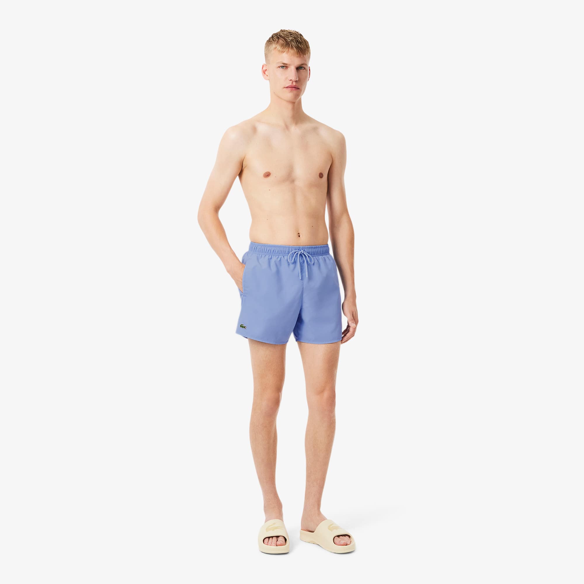 Lacoste Men's Quick-Dry Swim Trunks