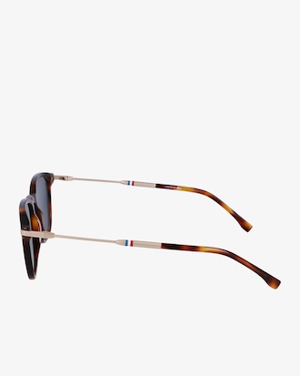 Lunettes de soleil homme rectangulaires Lacoste en ac&eacute;tate