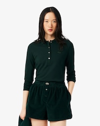 Women's Slim Fit L.12.D Stretch Mini Piqu&eacute; Polo
