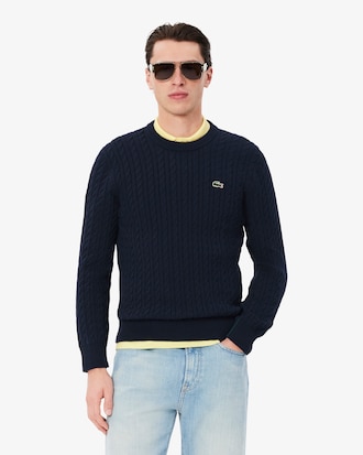 Men's Cable Knit Cotton Sweater