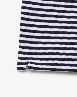 Men's Classic Fit L.12.12 Striped Petit Piqué Polo