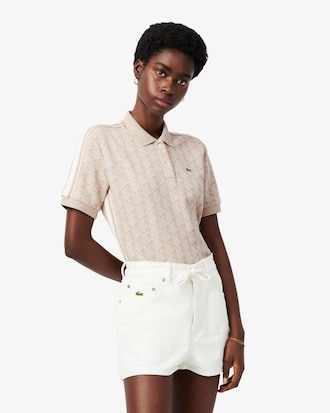 Women's Slim Fit Monogram Polo