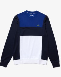 Men&rsquo;s Lacoste SPORT Resistant Colorblock Piqu&eacute; Sweatshirt