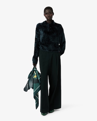 Runway Print Silk Square