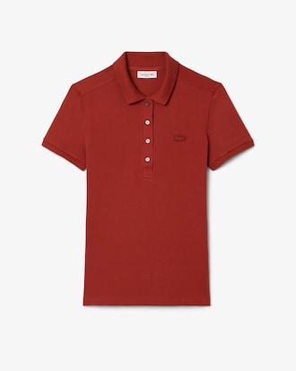 Polo de Mini Piqué elástico L.12.D de Corte Slim para Mujer