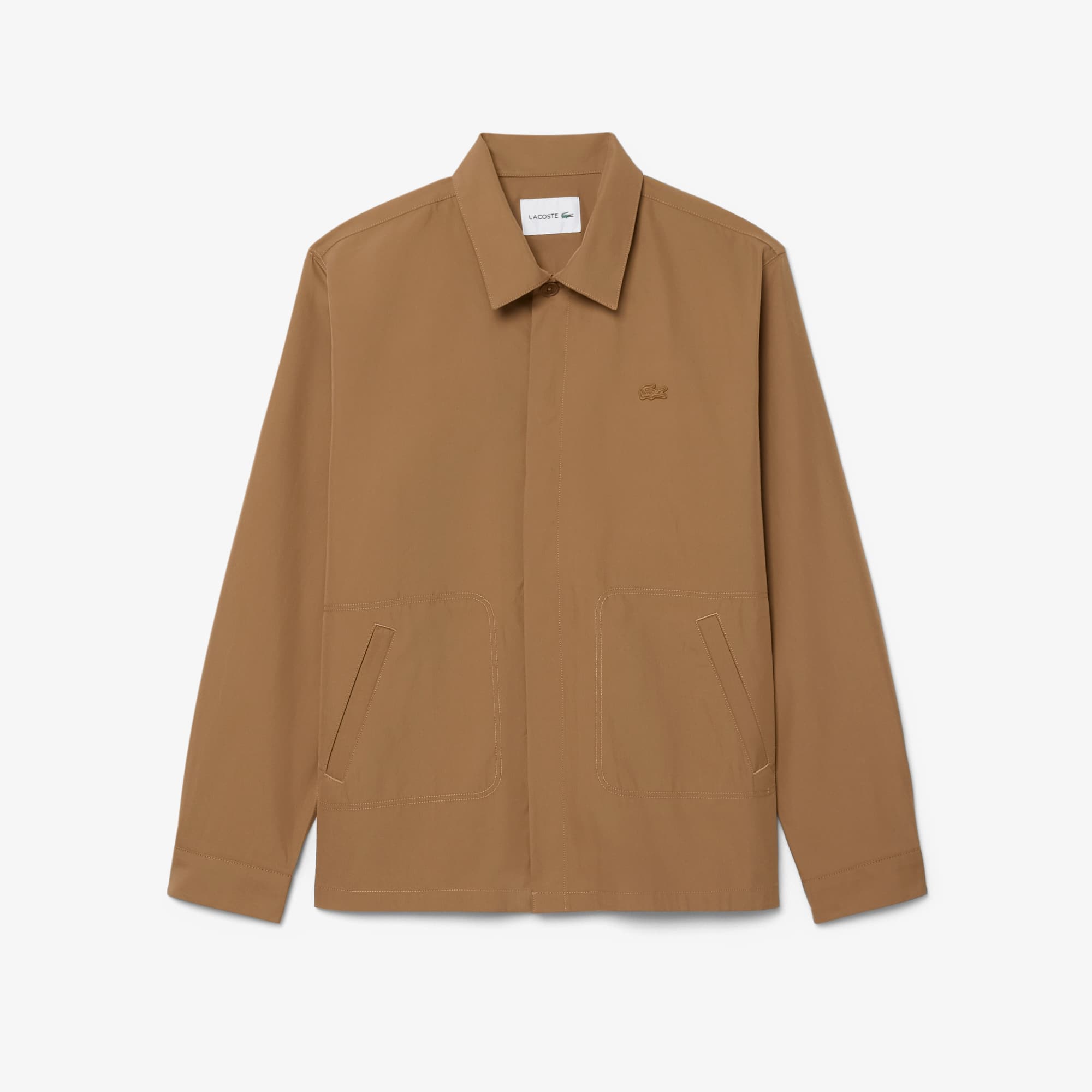 Cotton Blend Twill Overshirt