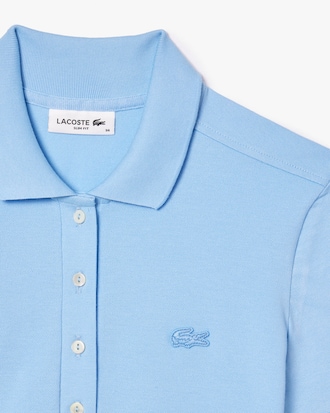 Women's L.12.D Slim Fit Stretch Mini Piqu&eacute; Polo
