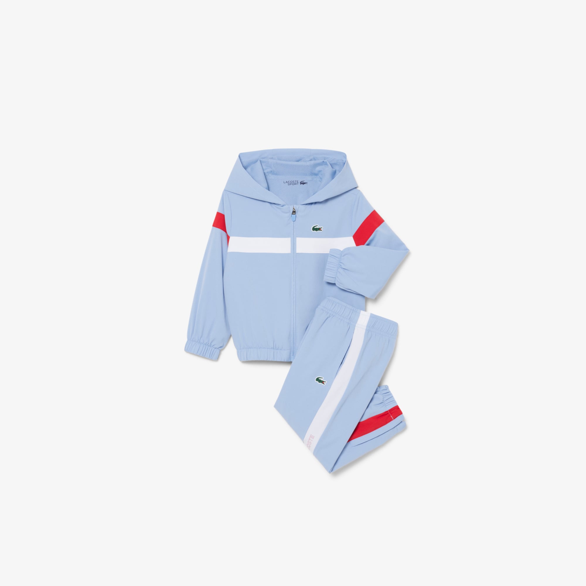 Lacoste Kids' Diamond Taffeta Tracksuit - 7 Years In Blue