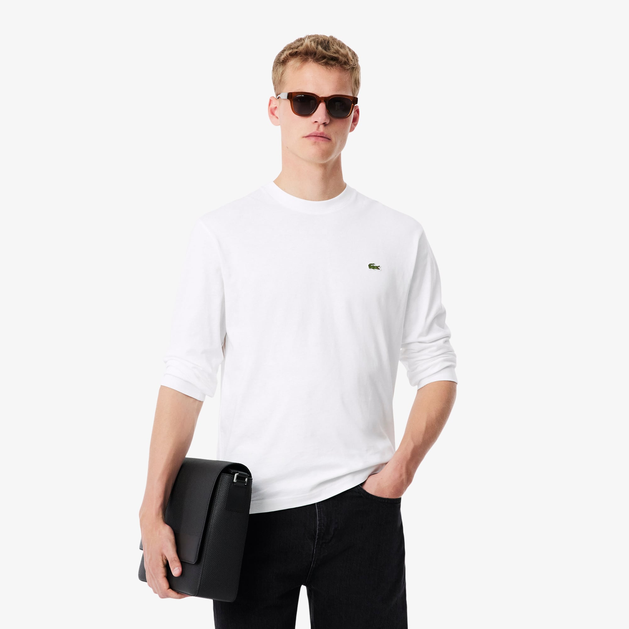 クーティー2026SS Tee(White)/ロンT Men's Long Sleeve Cotton T-Shirt - T-shirts - New In 2026 | Lacoste