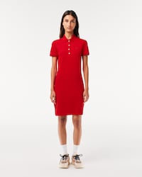 Women's Slim Fit Stretch Mini Piqué Polo Dress