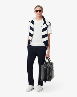 Pantalones Slim Fit de Twill El&aacute;stico