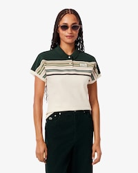 Women's Made In France Slim Fit Striped Polo