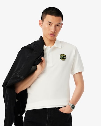 Men's Classic Fit Petit Piqué Badge Polo