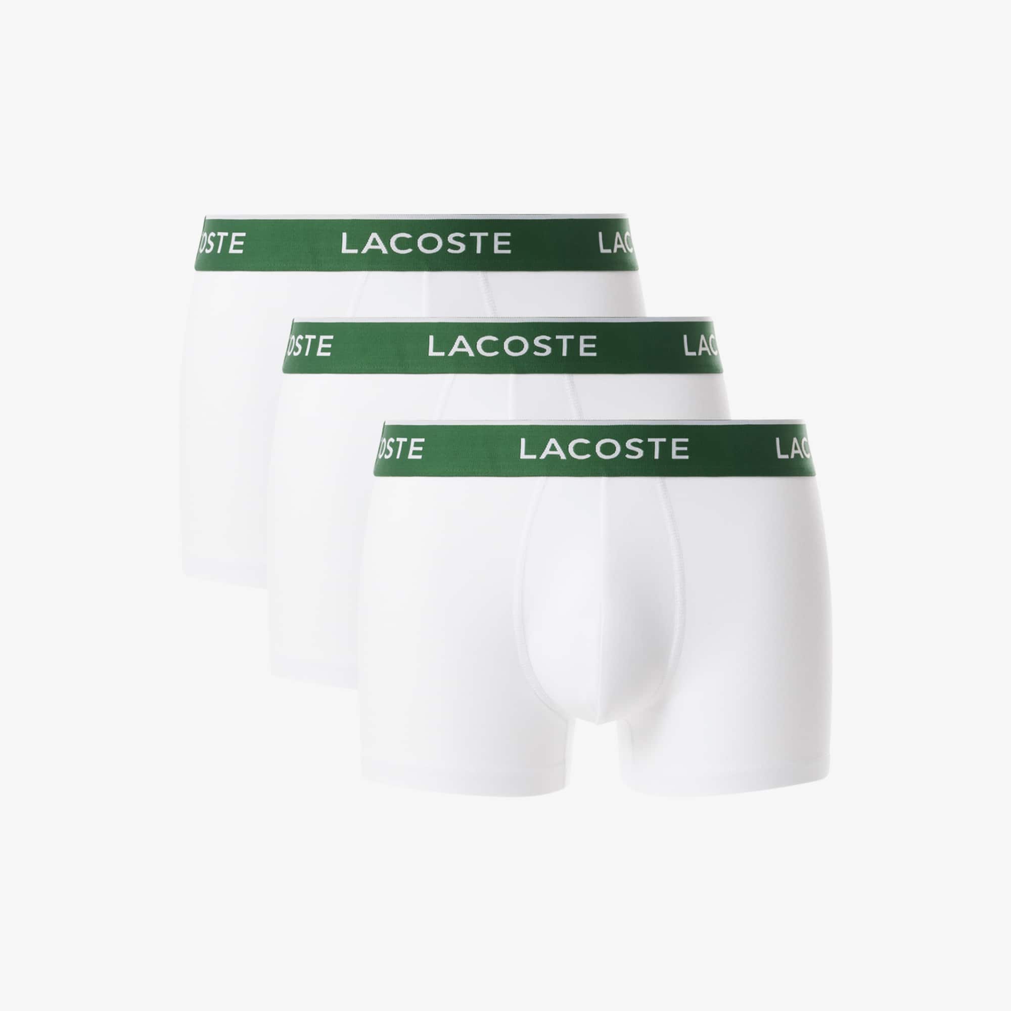 Lacoste Men's Trunks 3-pack In White