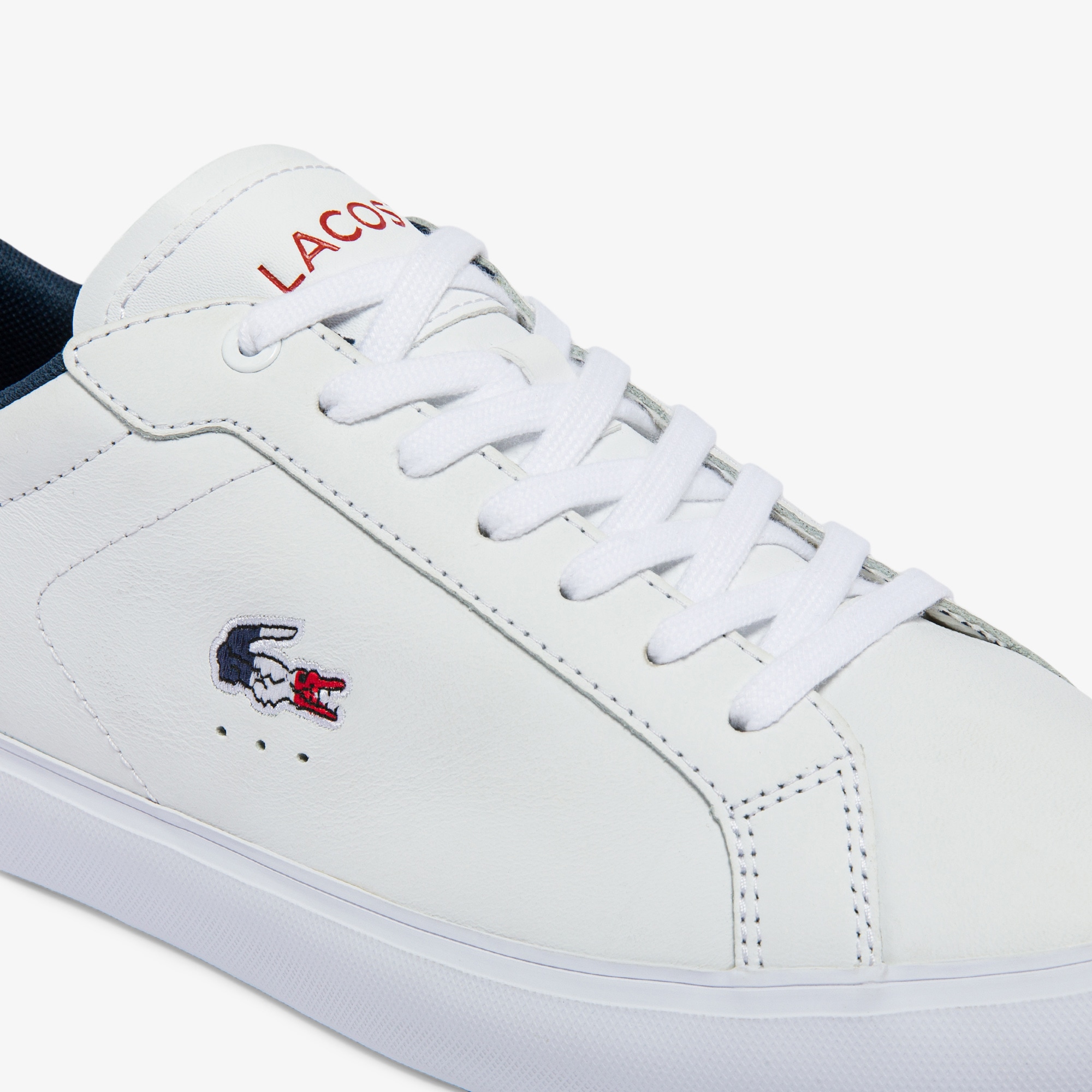 Basket lacoste blanche cuir homme Clearance