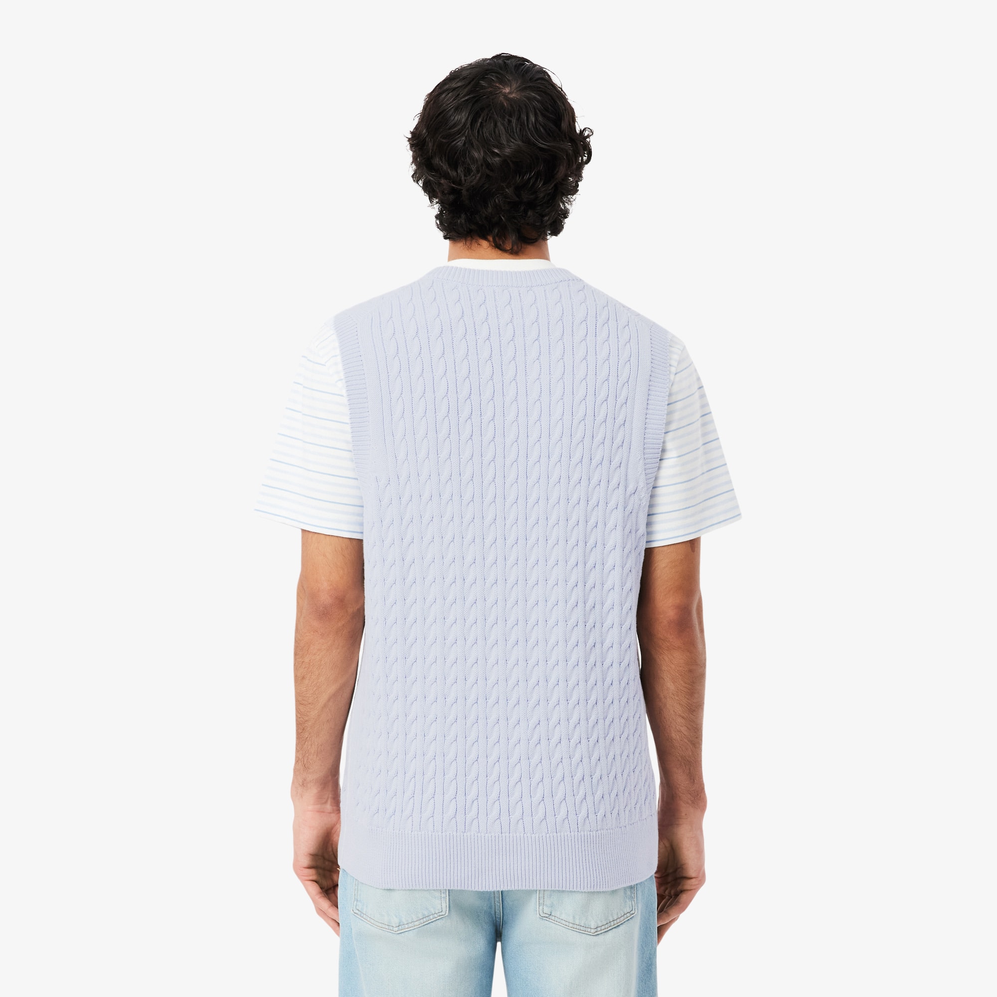 Men's Cable Knit Cotton Sweater Vest