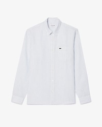 Men's Regular Fit Striped Linen Shirt