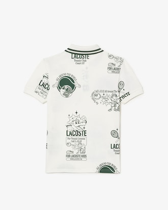 Kids' Graphic Print Cotton Polo