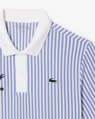 Men's Thermo-Regulating Striped Golf Polo