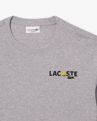 Playera de algodón pesado con estampado en la espalda