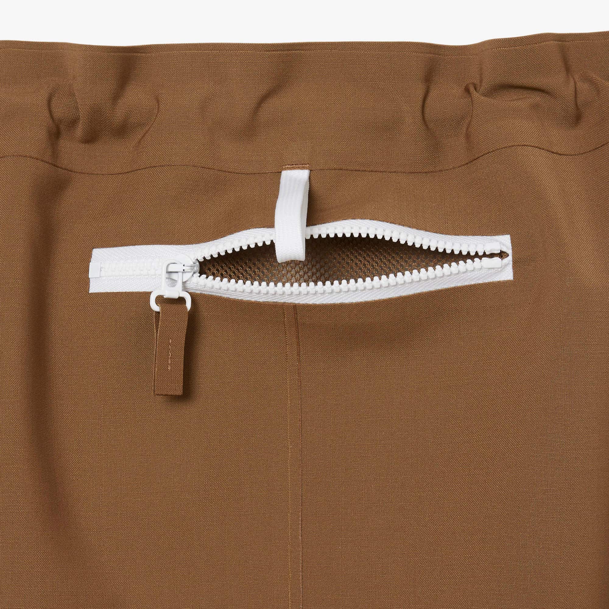 Runway Wool Blend Cargo Skirt