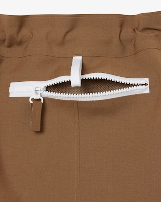 Runway Wool Blend Cargo Skirt