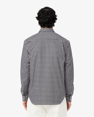 Chemise regular fit stretch &agrave; carreaux