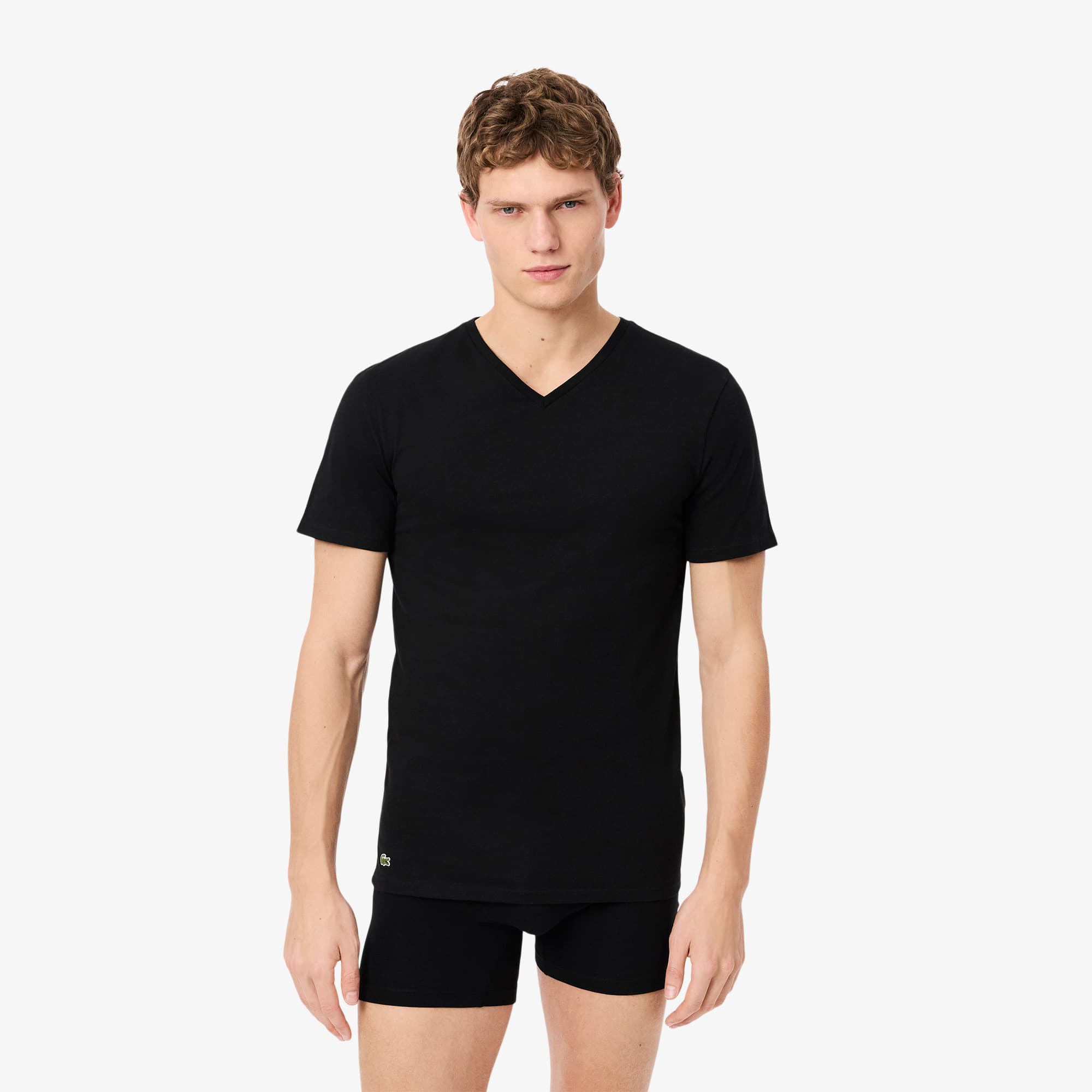 Lacoste Men's 3-Pack Slim Fit Undershirts