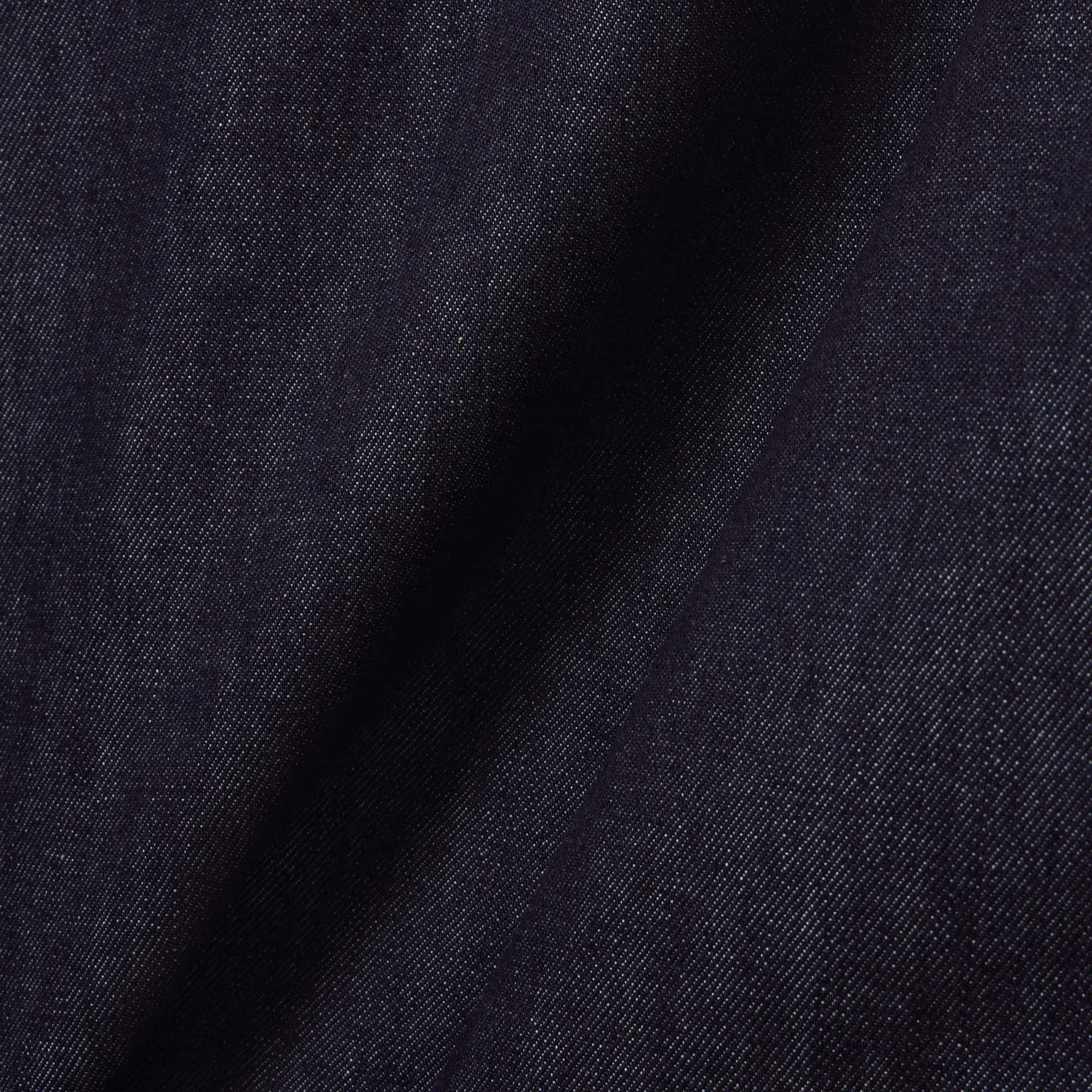 Runway Loose Fit Denim Polo Shirt
