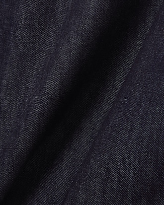 Runway Loose Fit Denim Polo Shirt