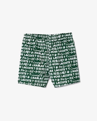 Printed Taffeta Swim Trunks