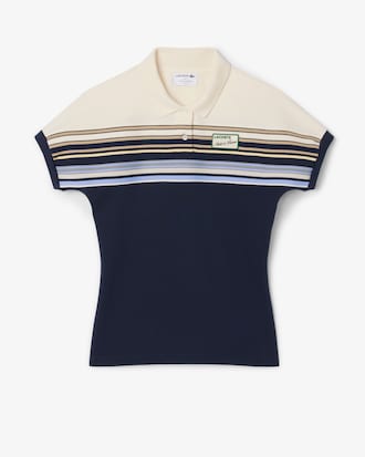 Women's Made In France Slim Fit Striped Polo