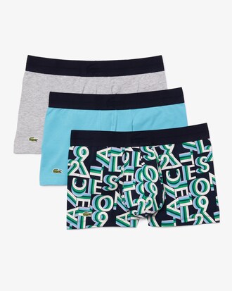 Men's Stretch Cotton 3D Croc Trunks 3-Pack