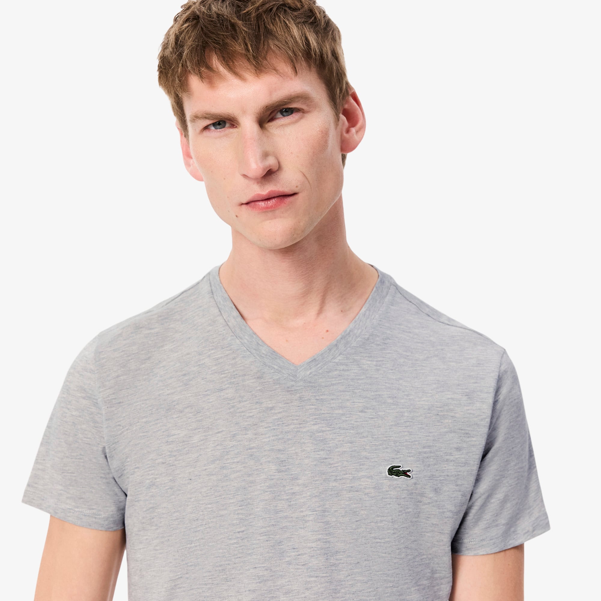 Men's Lightweight Pima Cotton V-Neck T-Shirt - T-shirts - New In