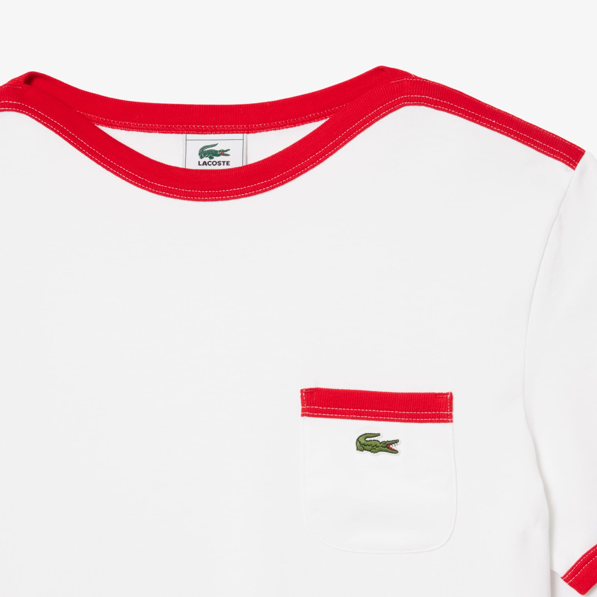 Pocket Detail Heavy Cotton T-Shirt - T-shirts - New In 2026 | Lacoste