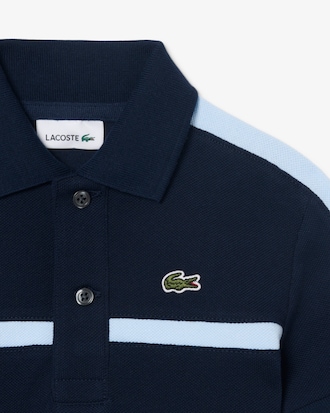 Color-Block Petit Piqu&eacute; Polo Shirt