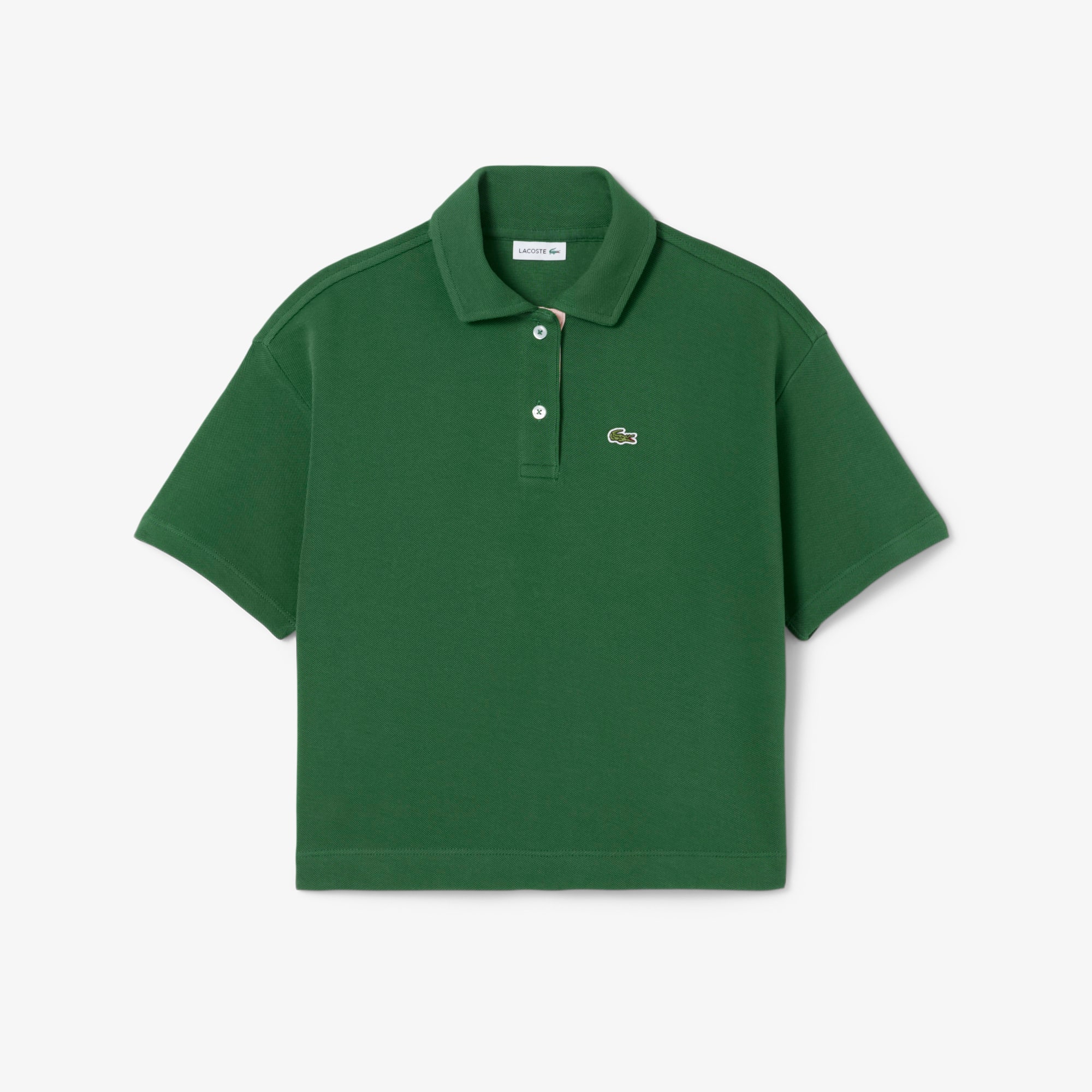 Lacoste Girls' Oversized Piquã© Poloâ Â - 8 Years In Green