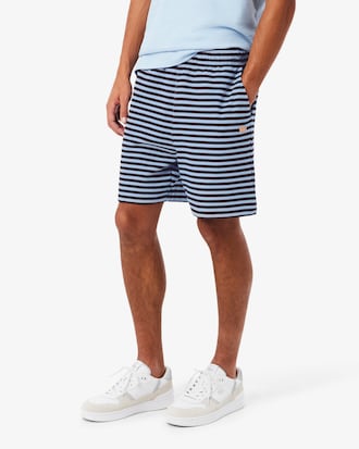 Regular Fit Striped Cotton Shorts