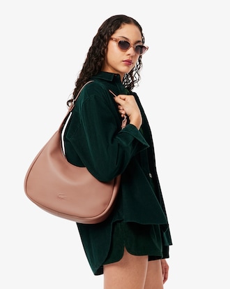 Bolso Hobo City Court En Piel Granulada