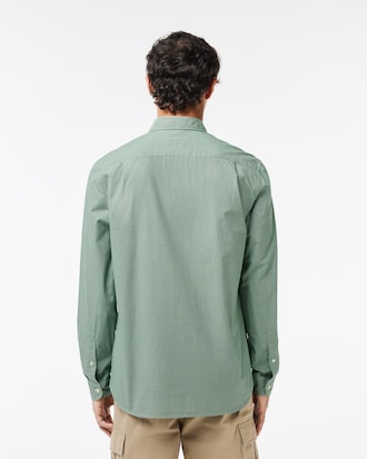 Men's Regular Fit Gingham Poplin Shirt