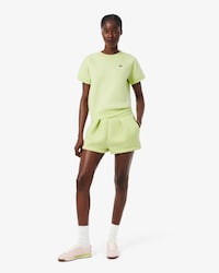 Pleated Cotton Shorts