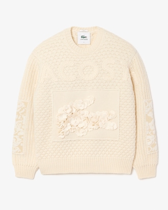 Unisex Embroidery Collection Patchwork Sweater