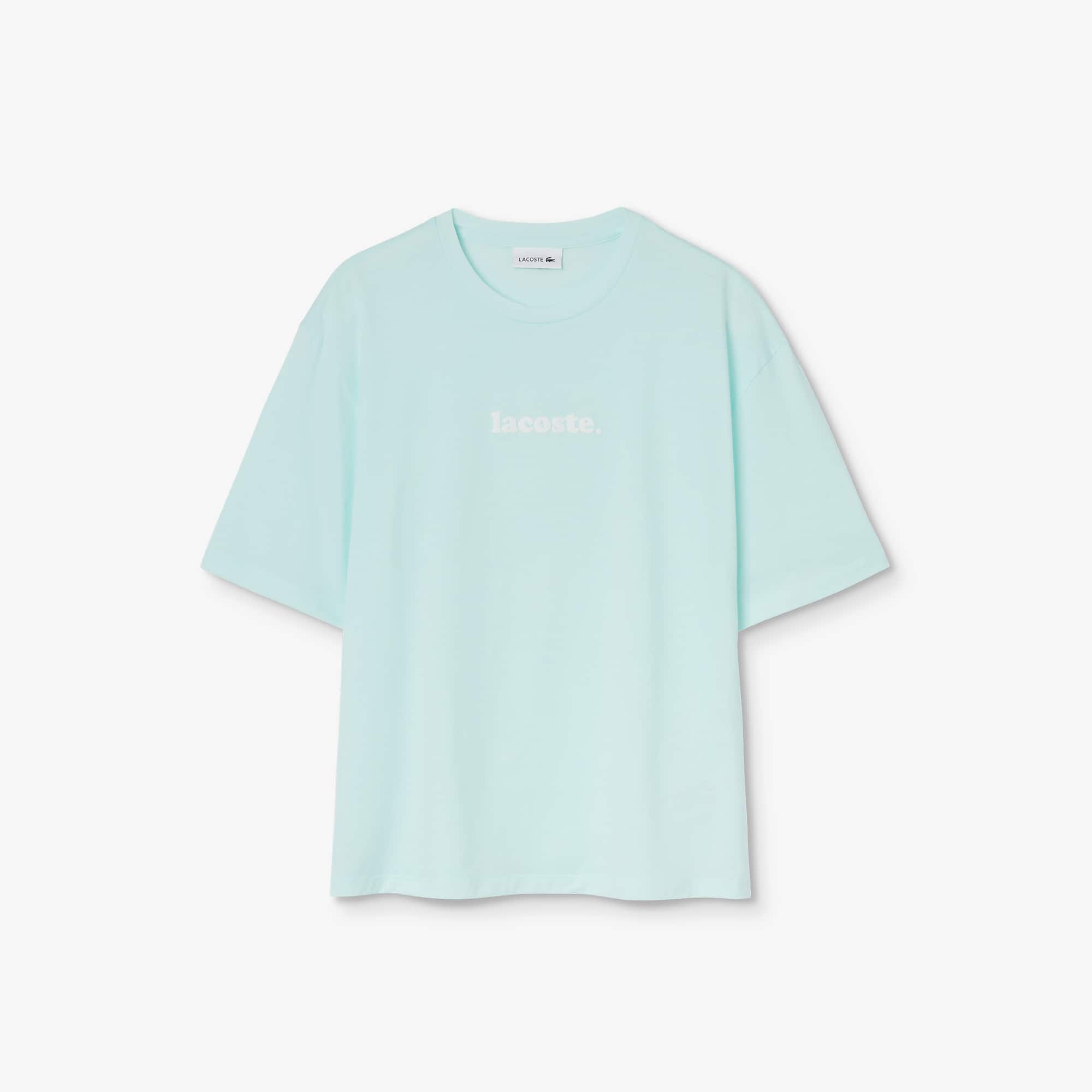 Lacoste★Signature Printed Crew Neck Tee 半袖Tシャツ Women's Signature Printed Crew Neck Cotton T-shirt - T